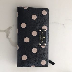 Kate Spade polka dot wallet
